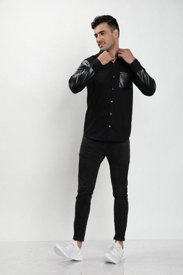 Stylish Black Retro Shirt
