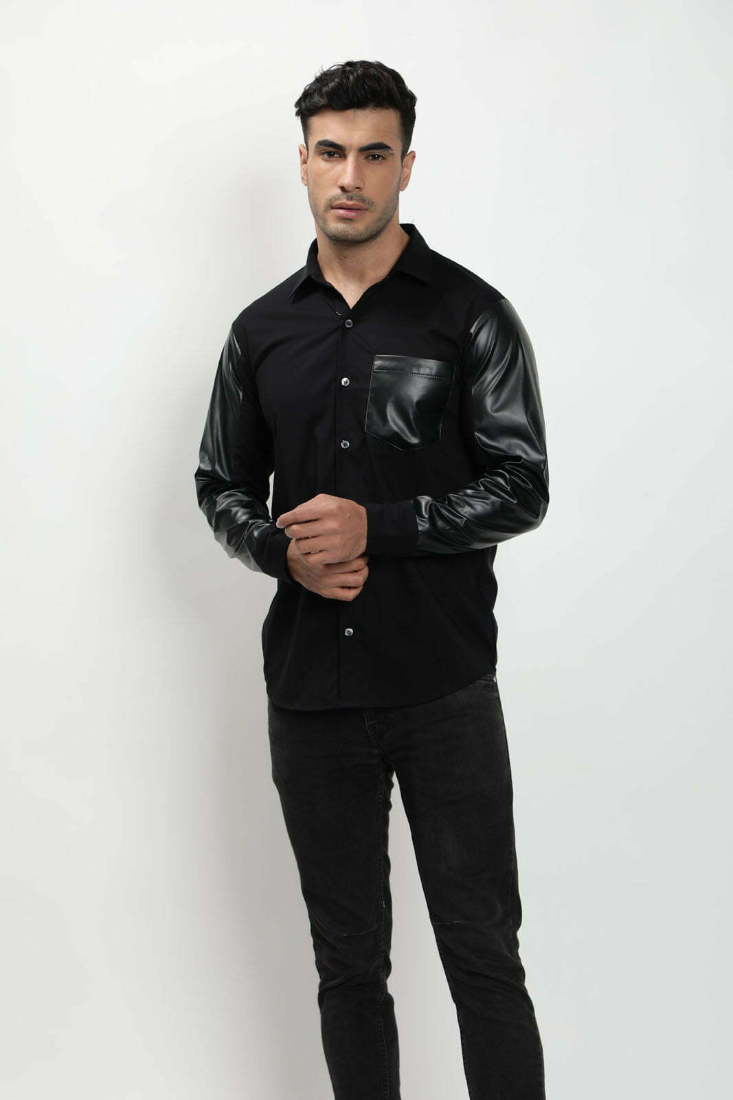 Stylish Black Retro Shirt