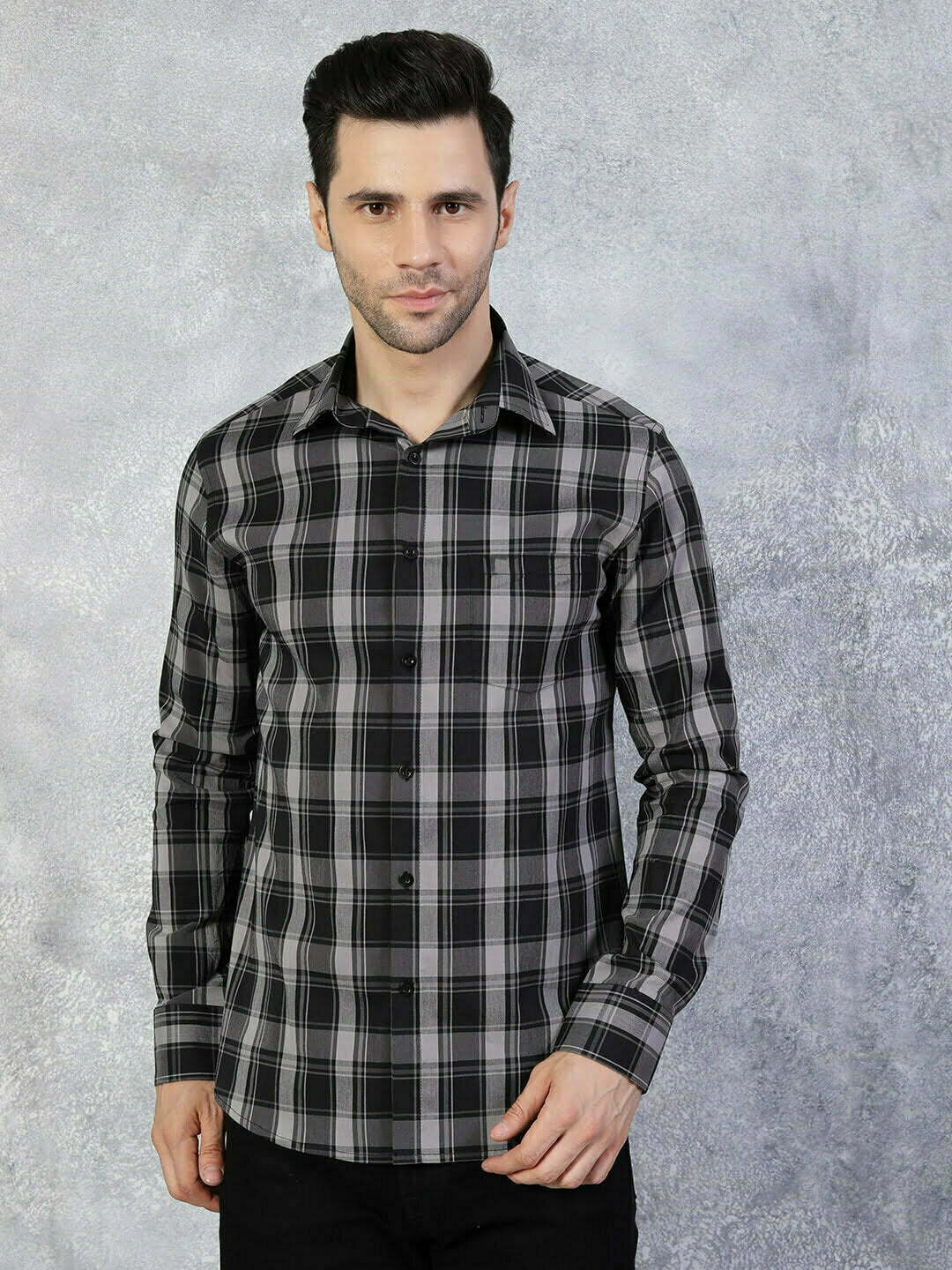 Buy Black And White Check Shirt - The Black Lover