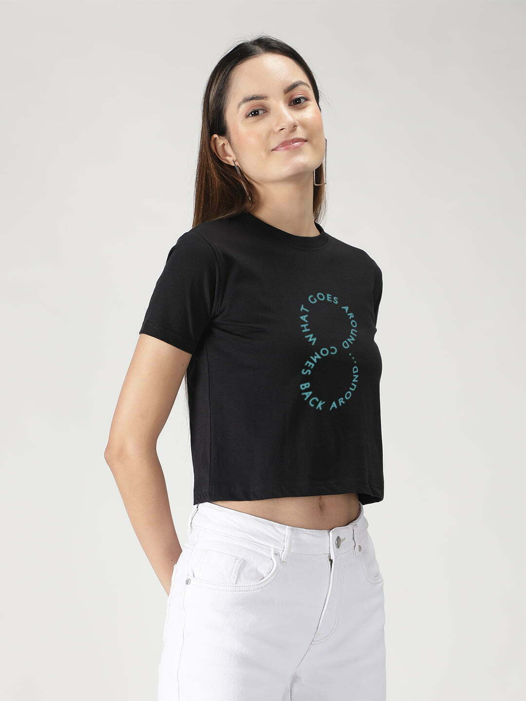 What Goes Around Comes Back Around Crop Top